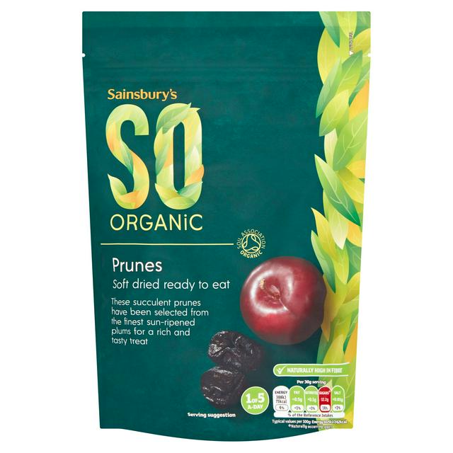 Sainsburys Prunes, SO Organic 250g