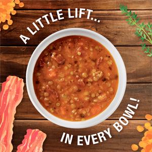 New Covent Garden Soup Co. Lentil & Smoked Bacon 560g - gallery image 2