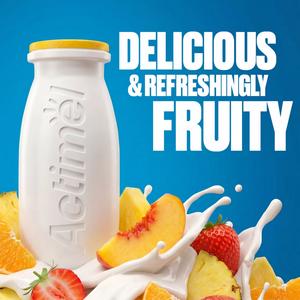 Actimel Multifruit Cultured Yogurt Drink 12x100g - gallery image 4