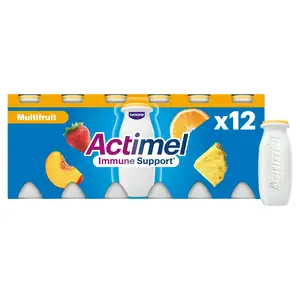 Actimel Multifruit Cultured Yogurt Drink 12x100g