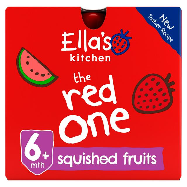 Ella's Kitchen Organic The Red One Smoothie Multipack Pouch 6+ Months 5 x 90g