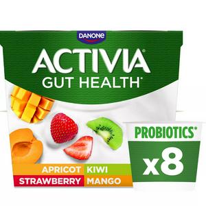 Activia 8 x 115g Strawberry & Mixed Fruit Multipack Gut Health Yoghurt - video