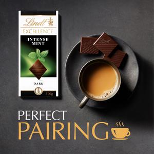 Lindt Excellence Dark Mint Chocolate Bar 100g - gallery image 4