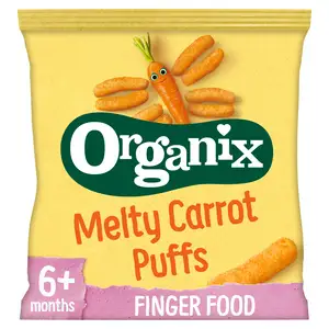 Organix Melty Organic Carrot Baby Puffs 6 months+ 20g