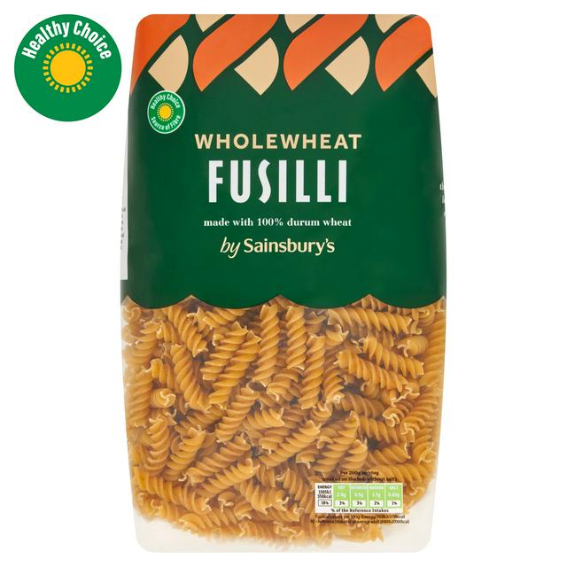 Sainsburys Wholewheat Fusilli Pasta 1kg