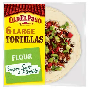 Old El Paso Mexican Large Soft Flour Tortilla Wraps x6 350g