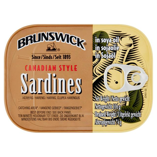 Brunswick Sardines In Soya Oil 106g