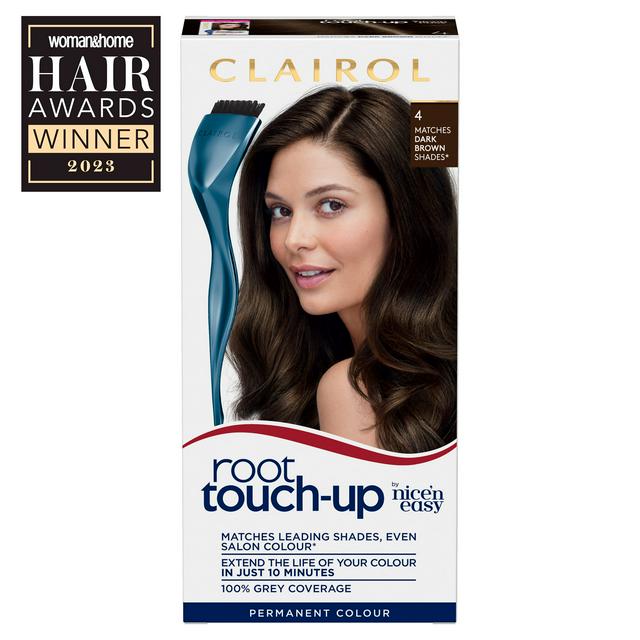 Clairol Nice'n Easy Root Touch-Up Hair Dye Dark Brown 4 | Sainsbury's