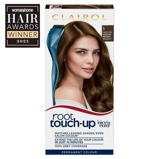 Clairol Nice'n Easy Root Touch-Up Hair Dye Medium Brown 5 | Sainsbury's