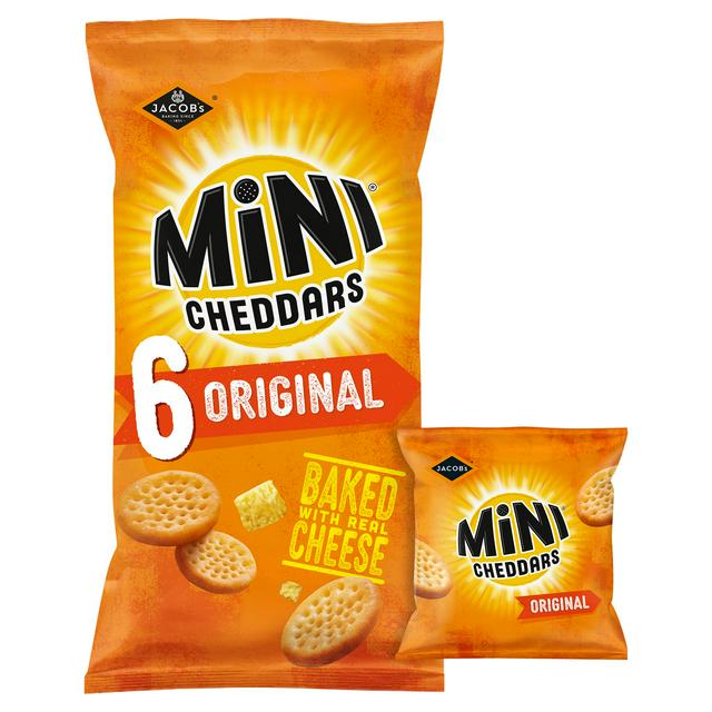Jacob's Mini Cheddars Original Crisps 6x25g