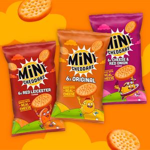 Jacob's Mini Cheddars Original Baked Snacks Multipack 6x23g - gallery image 5
