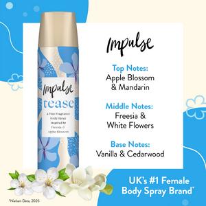 Impulse Body Spray Deodorant, Tease 75ml - gallery image 4