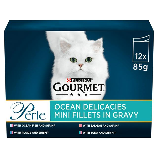 Gourmet Perle Cat Food Pouches Ocean 