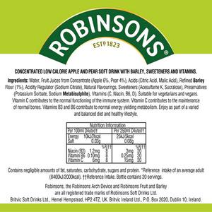 Robinsons Fruit & Barley Apple & Pear Squash No Added Sugar 1L - gallery image 4