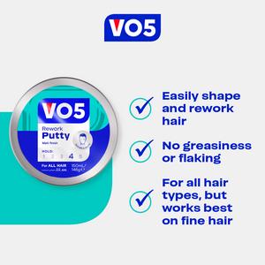 VO5 Rework Hair Putty 150ml - gallery image 3