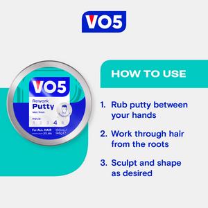 VO5 Rework Hair Putty 150ml - gallery image 4