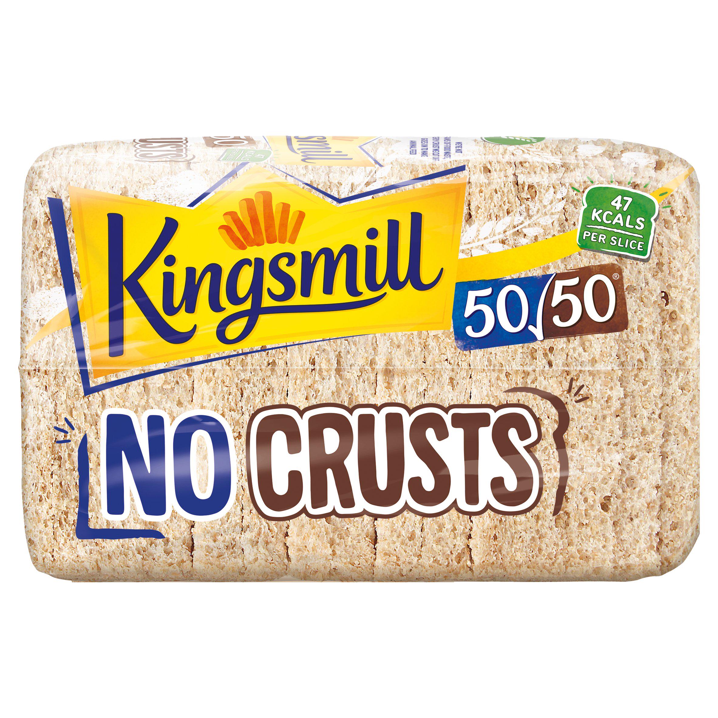 Kingsmill 50/50 No Crusts Bread Loaf 400g