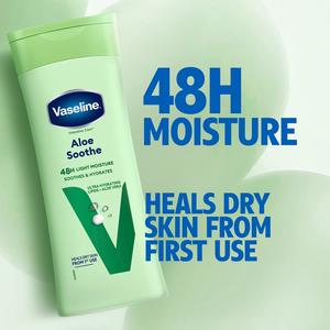 Vaseline Intensive Care Aloe Soothe Body Lotion Hydrates & Refreshes Dry Skin 400ml - gallery image 2