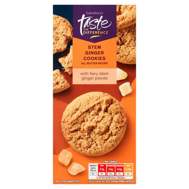 Taste the Difference Sainsbury's Stem Ginger Cookies, Taste the Difference 200g