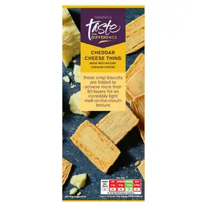 Sainsbury's Cheddar Cheese Crispies, Taste the Difference 100g