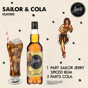 Sailor Jerry The Original Spiced Caribbean Rum 70cl - gallery image 2