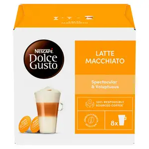 Nescafé Dolce Gusto Latte Macchiato Coffee Pods 8 Drinks, x16