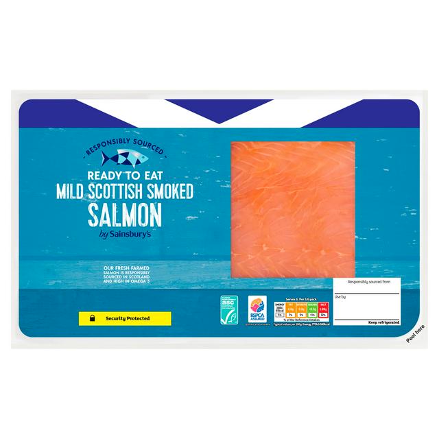 Sainsbury's 300g Mild Scottish Smoked Salmon - gallery image 1