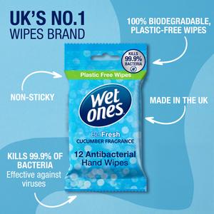 Wet Ones Be Fresh 12 x Anti-Bacterial Hand Wipes - gallery image 3