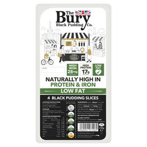 The Bury Black Pudding Company Traditional Black Pudding Slices x4 230g - video
