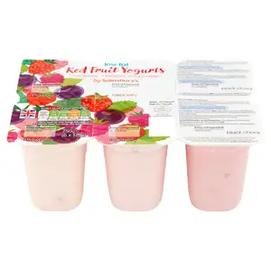 Sainsbury's Mixed Red Fruit Yogurt 6x125g