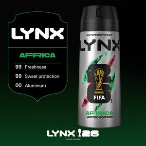 Lynx 150ml Africa 72h Antiperspirant Aerosol Deodorant for Men - gallery image 4