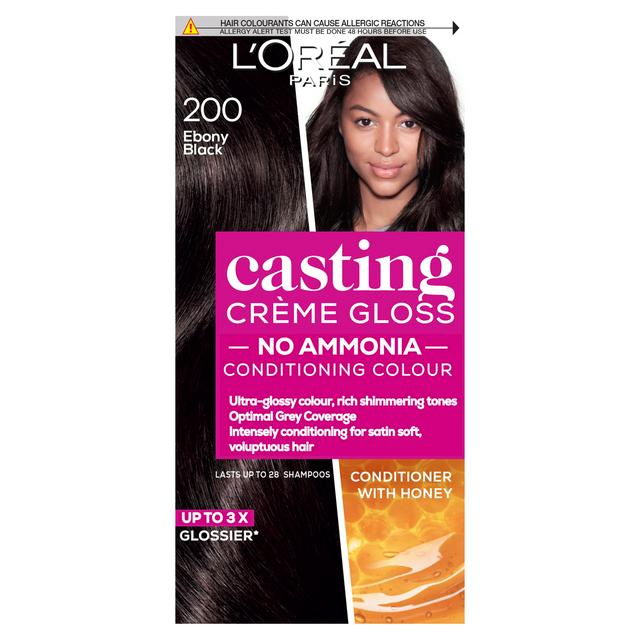 L'Oreal Paris Casting Creme Gloss Semi Permanent Hair Dye Ebony Black 200