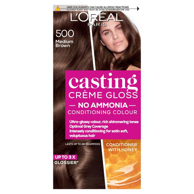 L'Oreal Paris Casting Creme Gloss Semi Permanent Hair Dye Medium Brown 500