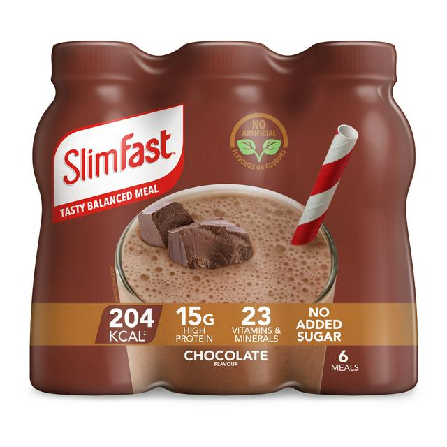 Slimfast Ready To Drink Milkshake Chocolate 6x325ml