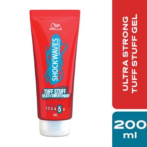 Wella Shockwaves 200ml Tuff Stuff Heat & Sweatproof Ultra Strong Gel - gallery image 2