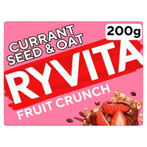Ryvita Crispbread Fruit Crunch Currant Seed & Oat Crackers 200g - video
