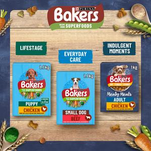 Bakers Meaty Meals Adult Dry Dog Food Chicken 2.7kg - gallery image 2