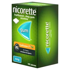 Nicorette Fruitfusion Gum Pieces Quit Smoking Aid x105 4mg - gallery image 2