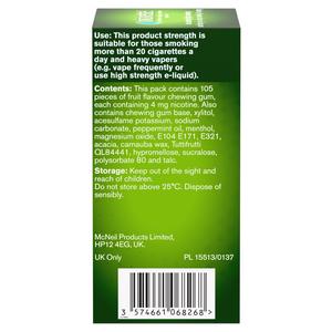 Nicorette Fruitfusion Gum Pieces Quit Smoking Aid x105 4mg - gallery image 4