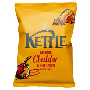 Kettle Chips Mature Cheddar & Red Onion Sharing Crisps 130g