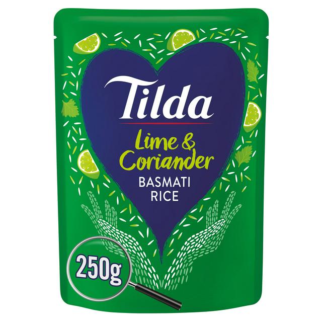 Tilda Microwave Steamed Basmati Lime & Coriander Rice 250g
