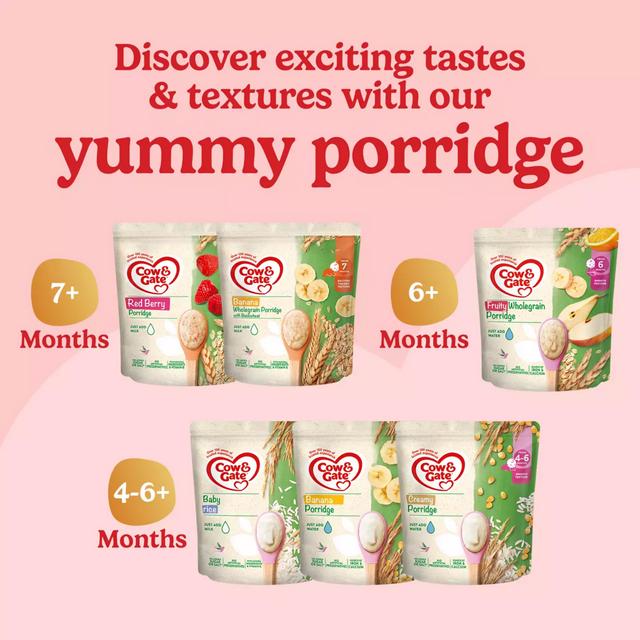 Cow Gate Creamy Porridge Cereal 125g Month+ Sainsbury's