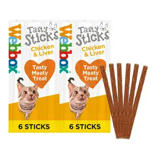 Webbox Tasty Sticks Chicken & Liver Cat Treats x6 30g