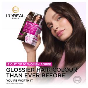 L'Oreal Paris Casting Creme Gloss Semi Permanent Hair Dye Dark Brown 400 - gallery image 2