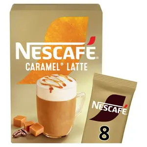 Nescafe Caramel Latte Instant Coffee Sachets 8x17g