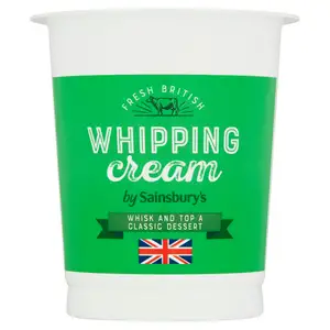 Sainsbury's British Whipping Fresh Cream 300ml