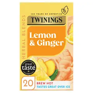 Twinings Lemon & Ginger Tea, 20 Tea Bags