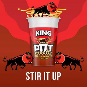 Pot Noodle King Pot Beef & Tomato 114g - gallery image 2
