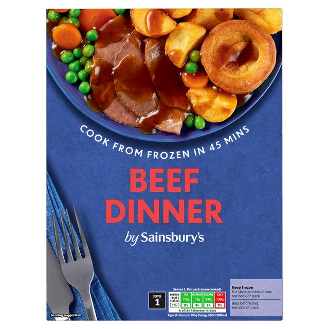 Sainsburys Roast Beef Dinner Ready Meal For 1 400g