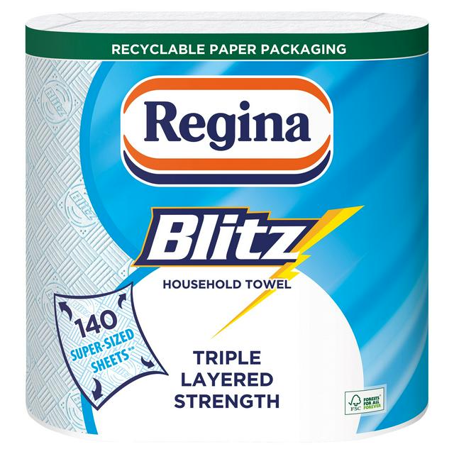 Regina 36 Rolls Blitz Kitchen Towel Super Strong 3 Ply 70 Sheets per roll Amazing Value!